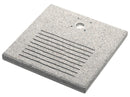 Base Quadrata 40x40x4 cm per Fontane con Ghiera Piccola in Cemento Belfer 42/BSE/8 Grigio