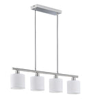 Lampada a Sospensione da Interno  E14 in Metallo Nickel Opaco