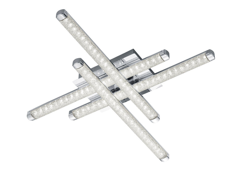 Plafoniera da Interno a LED in Metallo Cromo