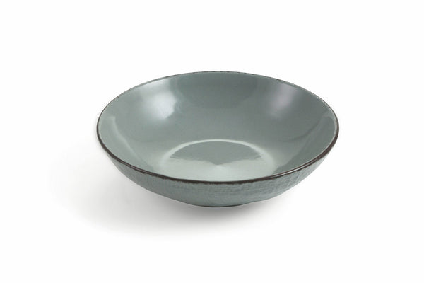 Set mit 6 tiefen Tellern Ø20x5 cm aus Steingut Villa d'Este Home Tivoli Dunkelgrauer Hanf sconto