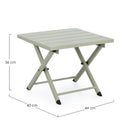 Tavolino da Esterno 44x43x36h cm in Alluminio Taylor Breeze  