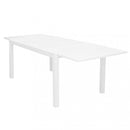 Tavolo Formentera 160/240x90x75 h cm in Alluminio Bianco