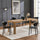 Tavolo da Pranzo Allungabile 120-200x80x76 cm in Legno Quercia