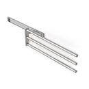 Porta Asciugamani Estraibile Descrizione 3 Bracci Anodizzato Opaco Alluminio Emuca