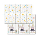 Tappeto Pieghevole per Bambini 200x150 cm Double Face Antiscivolo con Borsa Sky      