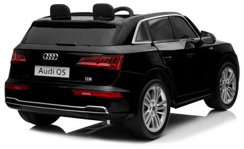Macchina Elettrica per Bambini 2 Posti 12V Mp4 con Licenza Audi Q5 Quattro Nera