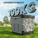 WC Portatile da Campeggio 34x29x20 cm con 12 Pacchetti Coagulanti e 12 Sacchetti di Smaltimento in PP Grigio Scuro      
