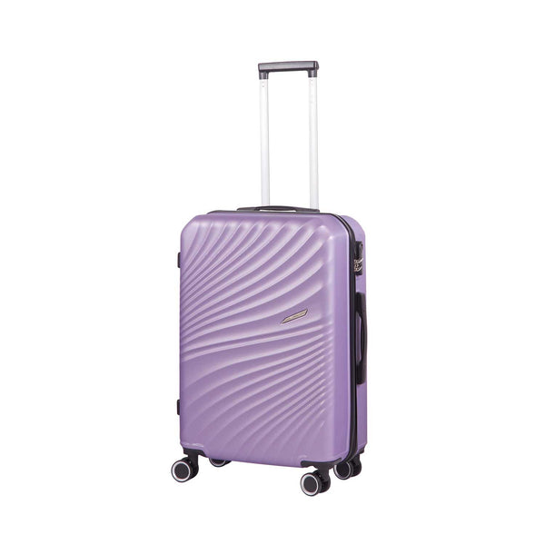 Trolley Valigia Media Rigido 4 Ruote con Combinazione in ABS Ravizzoni Amalfi Lilla