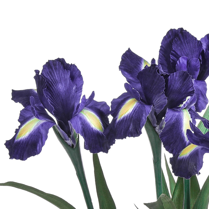 Iris Artificiale Composto da 5 Fiori Altezza 68 cm Viola