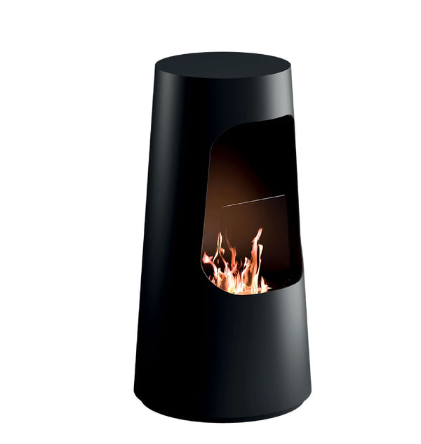 acquista Camino a Bioetanolo da Pavimento Ø50x96 cm 2500W 2L Dubai Nero