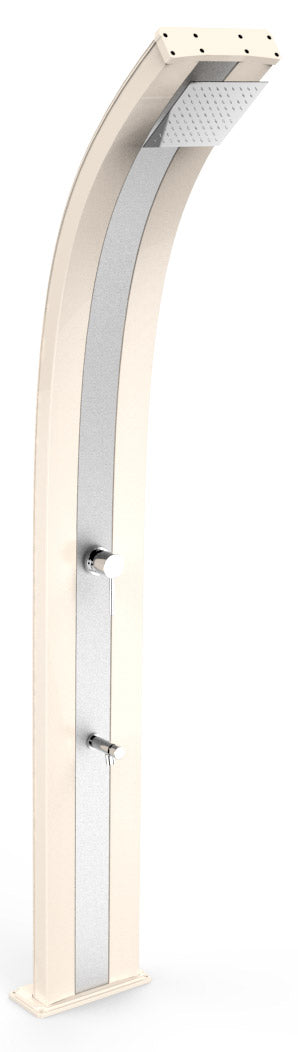 sconto Doccia da Giardino Miscelatore e Lavapiedi Arkema Dada Fascia Inox Sabbia