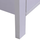 Scarpiera Salvaspazio in Legno con 2 Ante e Cassetti Bianco 80x34x104 cm 