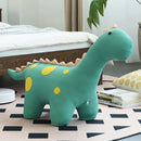 Sedia Poltrona per Bambini a Forma di Dinosauro 90x30x50 cm con Seduta Morbida Verde Chiaro