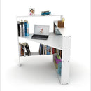 Scrivania angolare 94x94x114 cm Pisagor bianca