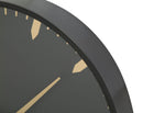 Orologio da Muro Glam Elegant Ø40x6 cm in Ferro MDF e Vetro Oro e Nero