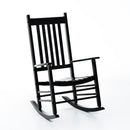 Sedia a Dondolo in Legno 69x86x115 cm  Nero