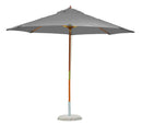 Ombrellone da Giardino Ø3m Palo Ø38 mm in Legno e Poliestere Grigio 