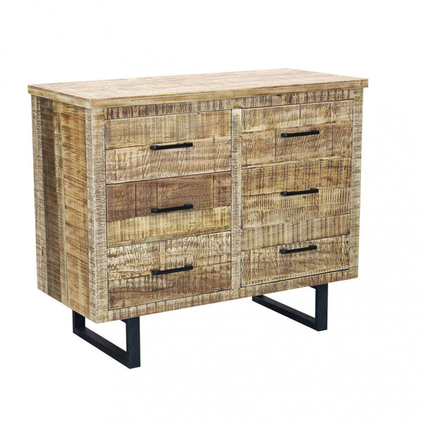sconto Bertram Schrank 100 x 45 x 83 h cm in braunem Holz