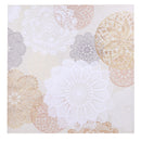 Quadro dipinto mandala chiaro cm 80x80x4