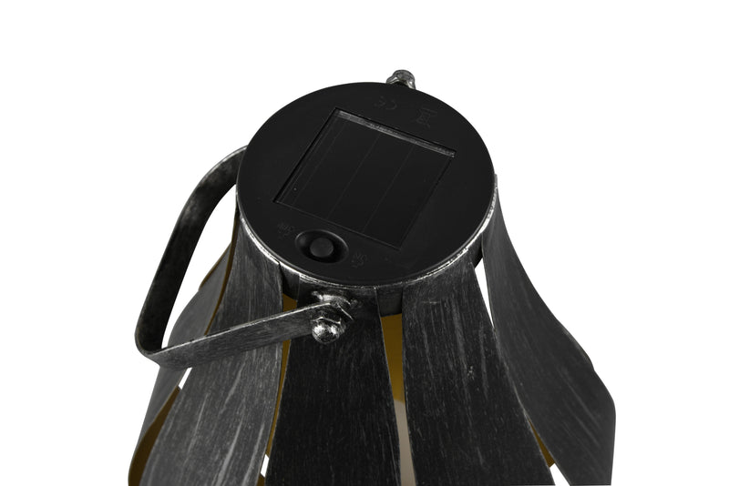 Lampada tavolo da Esterno a LED in Metallo Argento Anticato