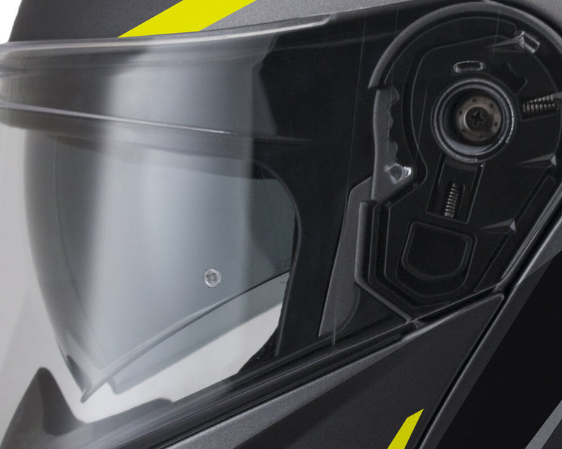 Casco Integrale per Scooter Visiera Lunga CGM Dresda 508G Giallo Fluo Opaco Varie Misure