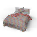 Copripiumino con Federe Stampato Athena Malindi Rosso Varie Misure