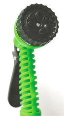 Tubo Pompa Canna dell'Acqua Estensibile 30 mt con Pistola Soriani Gardenlike Verde