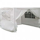 Set Pareti Laterali Gazebo Professional 3x3 m in Poliestere Bianco