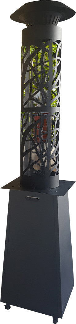 online Pyrolytischer Pellet-Pilzofen für den Außenbereich 14 kW aus Stahl Vannini Gaia Grigia