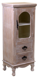 Mobile Vetrina 1 Anta 2 Cassetti in Legno Stoccarda