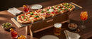 Tagliere da Cucina 30x81 cm  In Legno e Acciaio Giusto