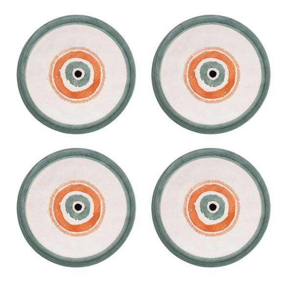 online Set 4 Piatti Tondi Ø32x2 cm in Dolomite VdE Tivoli 1996 Occhio Marino