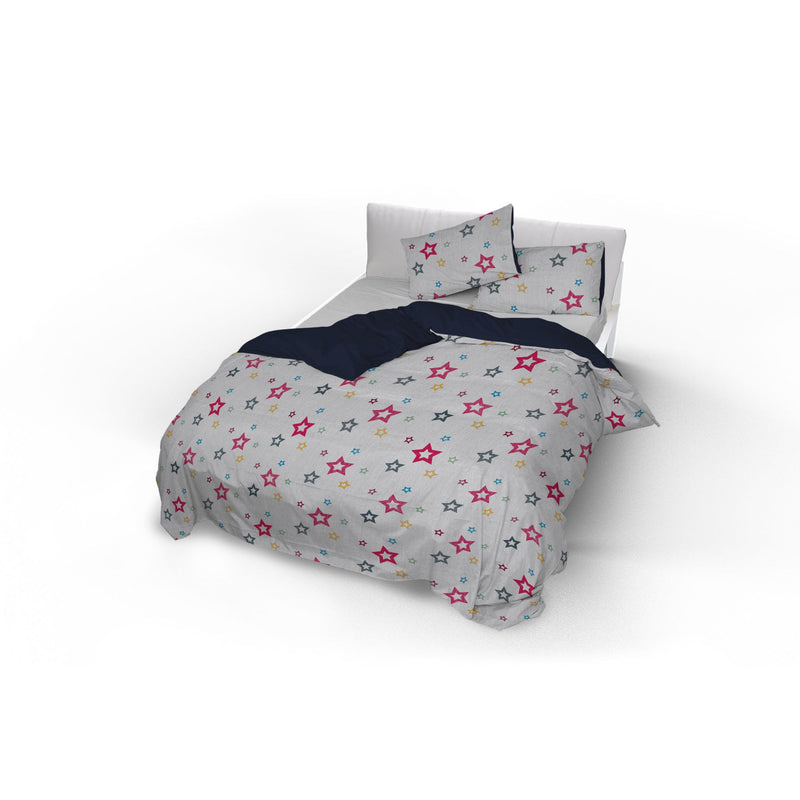 Copripiumino con Federe Stampato in Microfibra Superstar Varie Misure