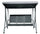 Dondolo da Giardino 200x175x125 cm in Ferro e Textilene Nero