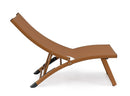 Set 2 Poltrone da Giardino 53x166,5x90 cm in Alluminio Taylor Pecan