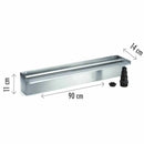 Lama d’Acqua Effetto a Cascata per Piscina o Laghetto 90x14xH11 cm in Acciaio Inox Lucido