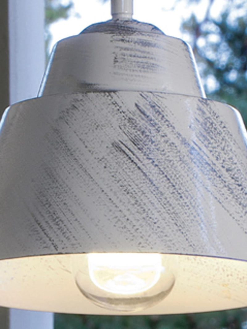 Applique in Basso da Esterno E27 in Metallo Sovil Bianco e Argento