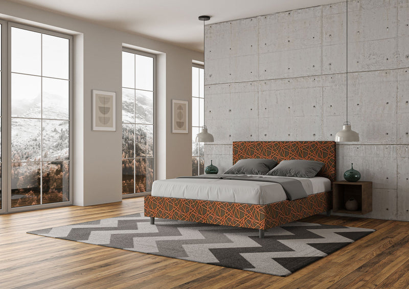 Letto Matrimoniale Adele Era 04 Arancione Varie Misure