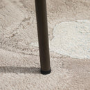 Set 2 Sedie Imbottite 58,5x59x81 cm in Similpelle e Acciaio  Marrone