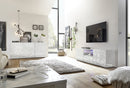 Mobile Buffet 3 Ante 180x42x84 cm in Legno TFT Praga Bianco Lucido
