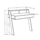Scrivania da parete 94x50x91 cm Cowork antracite con cassetto