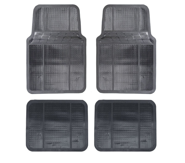 prezzo Set mit 4 universellen, wasserdichten, rutschfesten Auto-Innenmatten aus Gummi