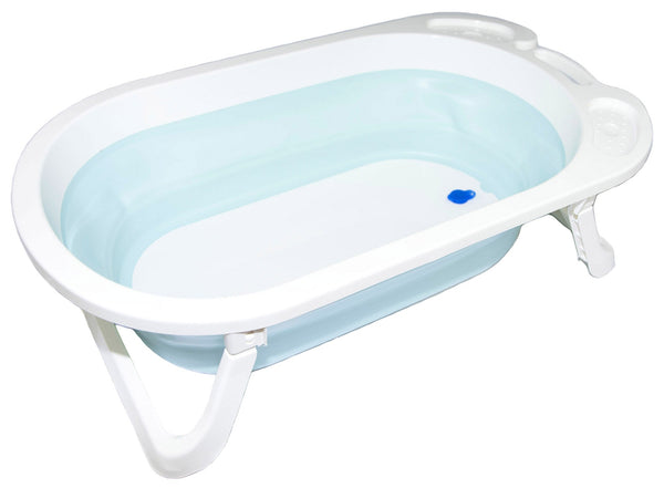 Rutschfeste zusammenklappbare Babybadewanne mit blauem Ablauf prezzo