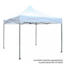 Gazebo Pieghevole Professional 3x4,5 m in Alluminio Bianco