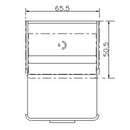 Mobile Lavatoio 65,5x50,5x87 cm 2 Cassetti Montegrappa Novella Dipiù Tortora