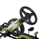 Go Kart a Pedali per Bambini Sedile Regolabile e Freno a Mano Verde  