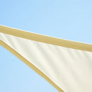 Tenda Vela da Giardino Triangolare 6x6x6m Crema 
