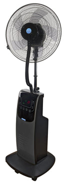 Ventilatore a Piantana da Interno con Nebulizzatore ad Acqua Jessen o Fresh Nero