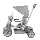 Triciclo a Spinta Seggiolino Reversibile per Bambini Kidfun Classic Fucsia e Viola