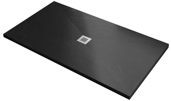 Duschwanne in Bonussi Slate Stone Central Black, verschiedene Größen sconto